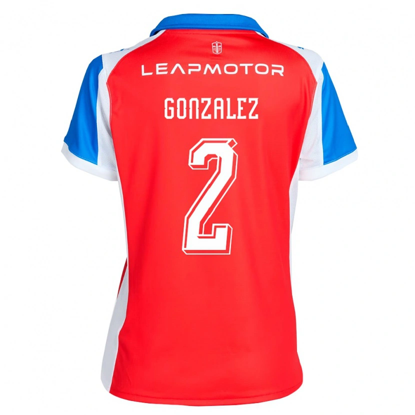 Danxen Mulher Camisola Daniel González #2 Vermelho Azul Alternativa 2026/27 Camisa Brasil