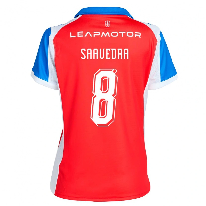 Danxen Mulher Camisola Ignacio Saavedra #8 Vermelho Azul Alternativa 2026/27 Camisa Brasil