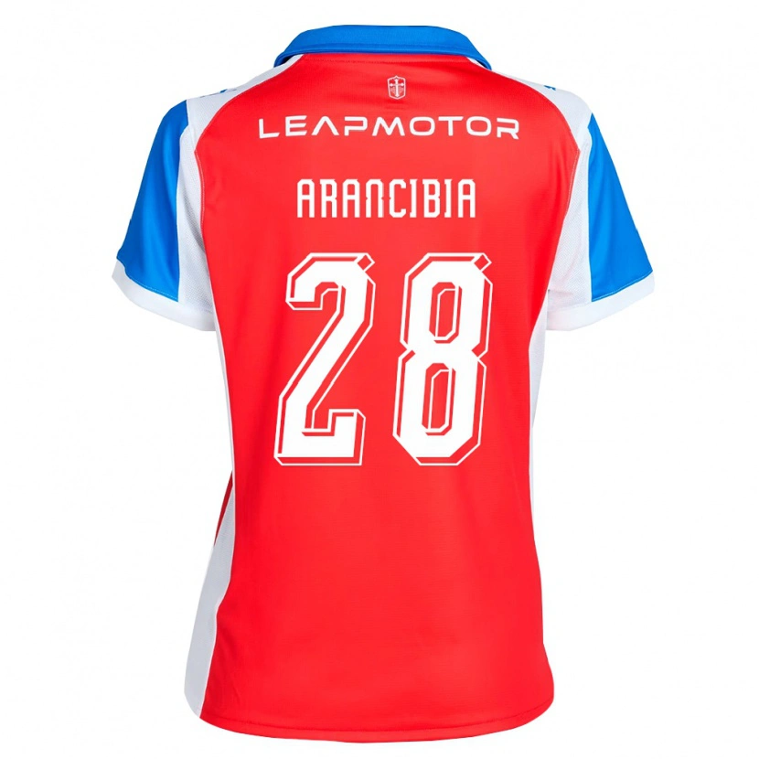 Danxen Mulher Camisola Francisco Arancibia #28 Vermelho Azul Alternativa 2026/27 Camisa Brasil