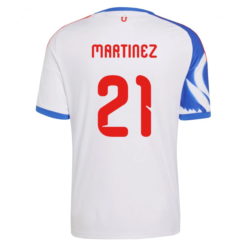 Danxen Mulher Camisola Maria Martínez #21 Branco Azul Marinho Alternativa 2026/27 Camisa Brasil
