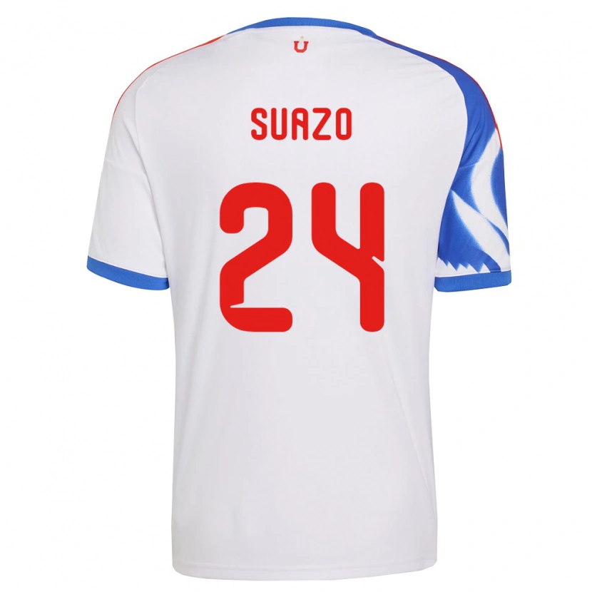 Danxen Mulher Camisola Arantza Suazo #24 Branco Azul Marinho Alternativa 2026/27 Camisa Brasil