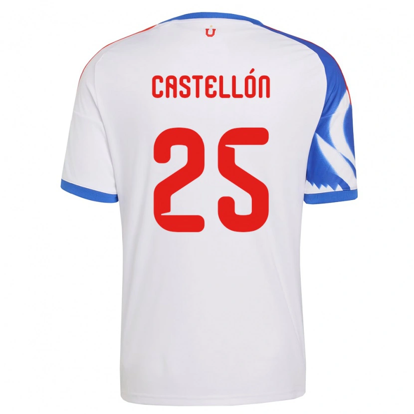 Danxen Mulher Camisola Gabriel Castellón #25 Branco Azul Marinho Alternativa 2026/27 Camisa Brasil