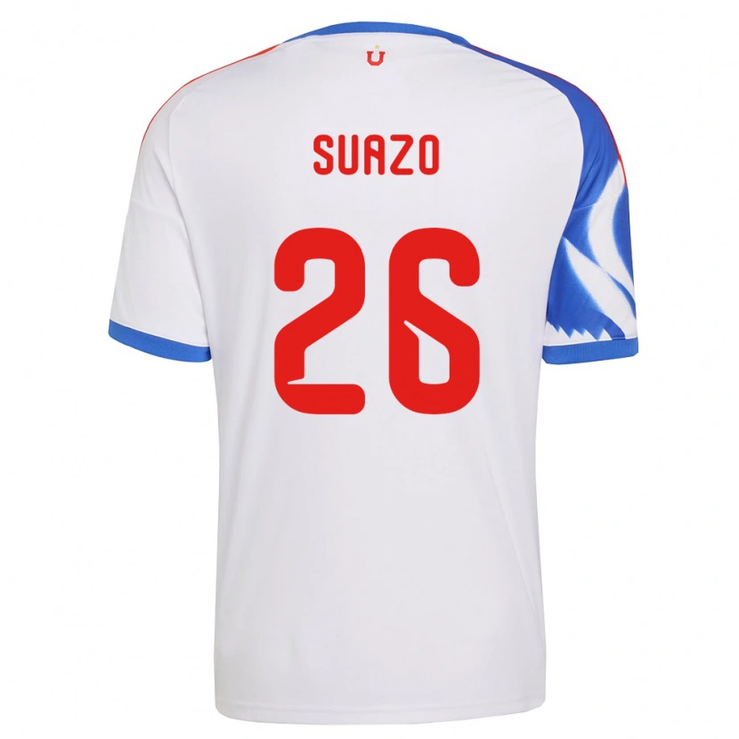 Danxen Mulher Camisola Gretzel Suazo #26 Branco Azul Marinho Alternativa 2026/27 Camisa Brasil