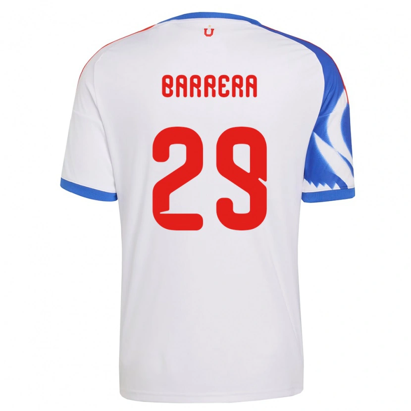 Danxen Mulher Camisola Lucas Barrera #29 Branco Azul Marinho Alternativa 2026/27 Camisa Brasil