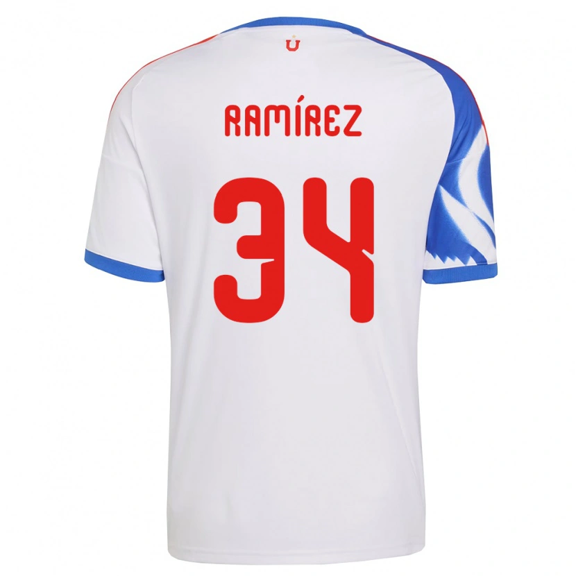 Danxen Mulher Camisola Vicente Ramírez #34 Branco Azul Marinho Alternativa 2026/27 Camisa Brasil