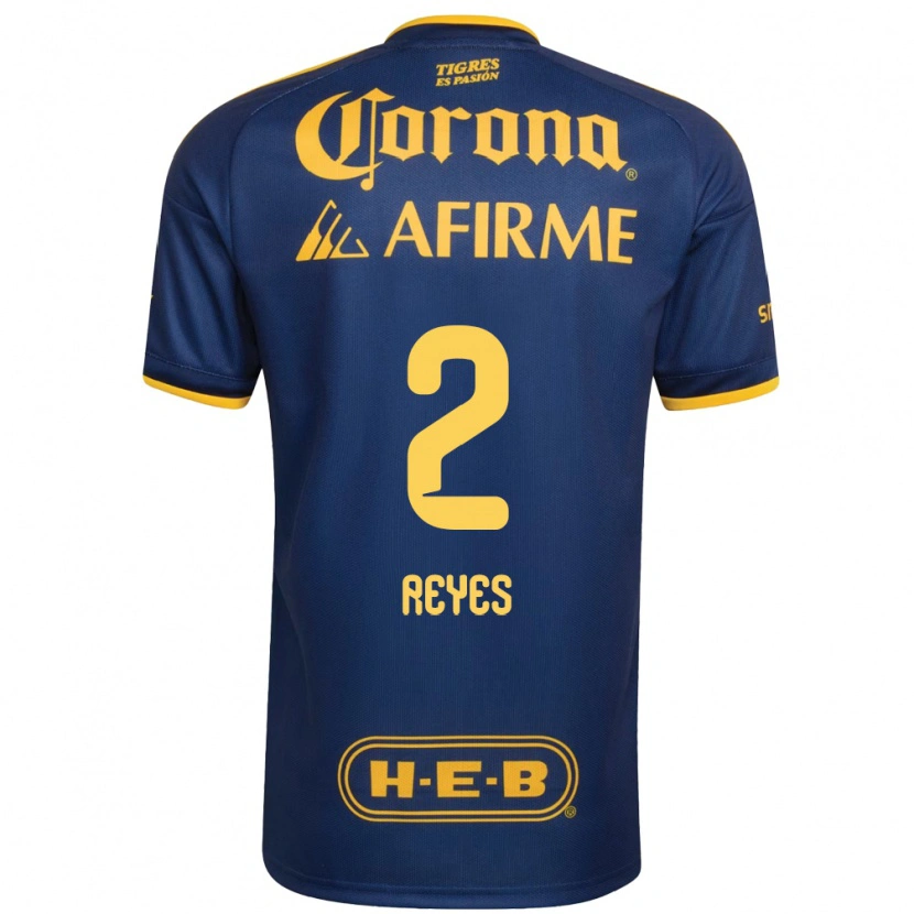 Danxen Mulher Camisola Francisco Reyes #2 Azul Real Amarelo Alternativa 2026/27 Camisa Brasil