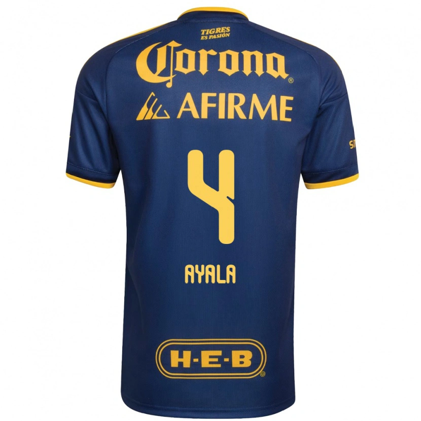 Danxen Mulher Camisola Hugo Ayala #4 Azul Real Amarelo Alternativa 2026/27 Camisa Brasil
