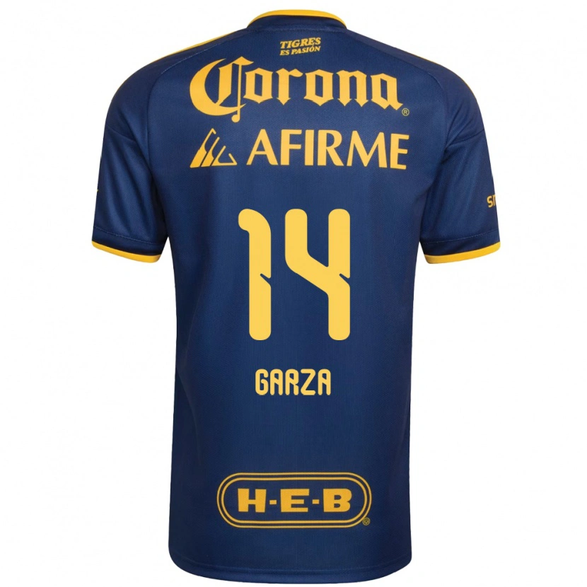 Danxen Mulher Camisola Jesús Garza #14 Azul Real Amarelo Alternativa 2026/27 Camisa Brasil