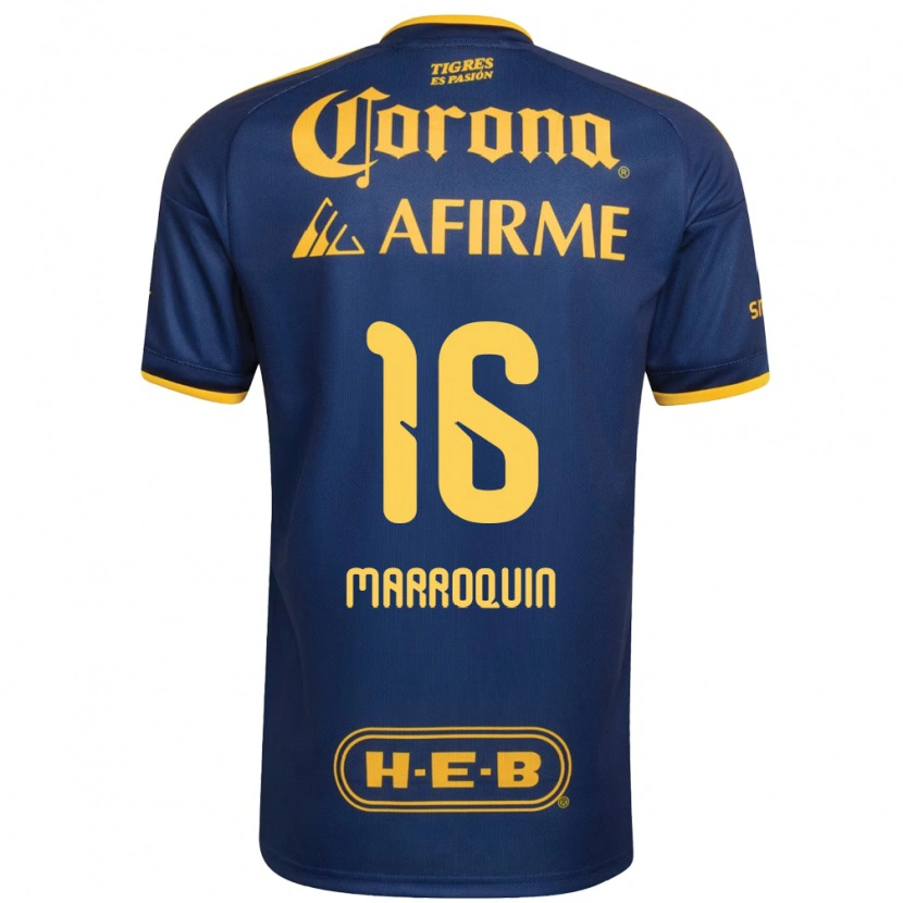 Danxen Mulher Camisola Ammanda Marroquin #16 Azul Real Amarelo Alternativa 2026/27 Camisa Brasil