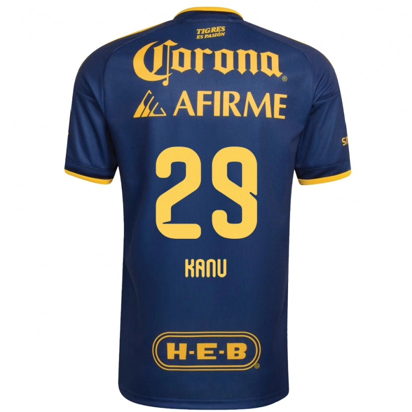 Danxen Mulher Camisola Uchenna Kanu #29 Azul Real Amarelo Alternativa 2026/27 Camisa Brasil