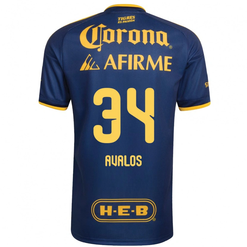 Danxen Mulher Camisola Erick Avalos #34 Azul Real Amarelo Alternativa 2026/27 Camisa Brasil