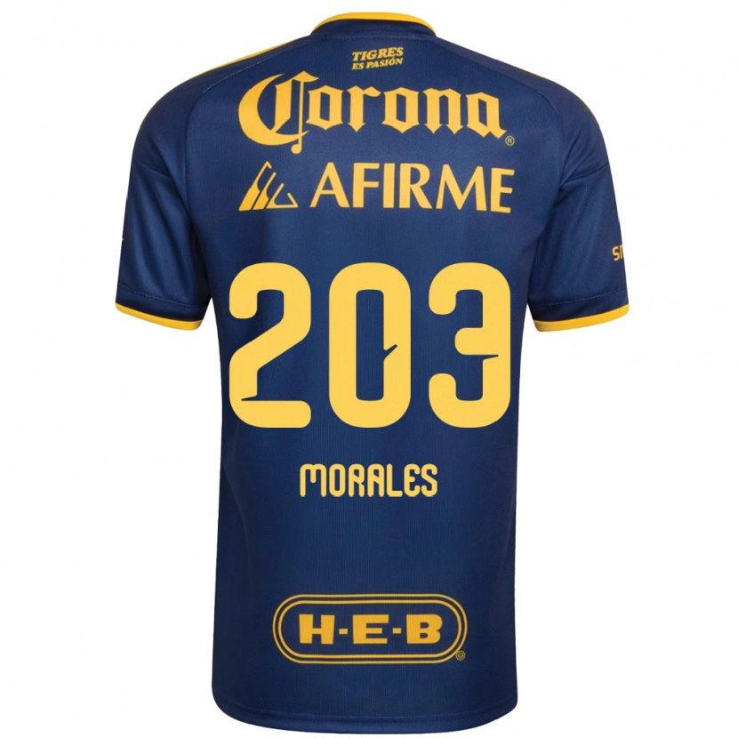 Danxen Mulher Camisola Carlos Morales #203 Azul Real Amarelo Alternativa 2026/27 Camisa Brasil
