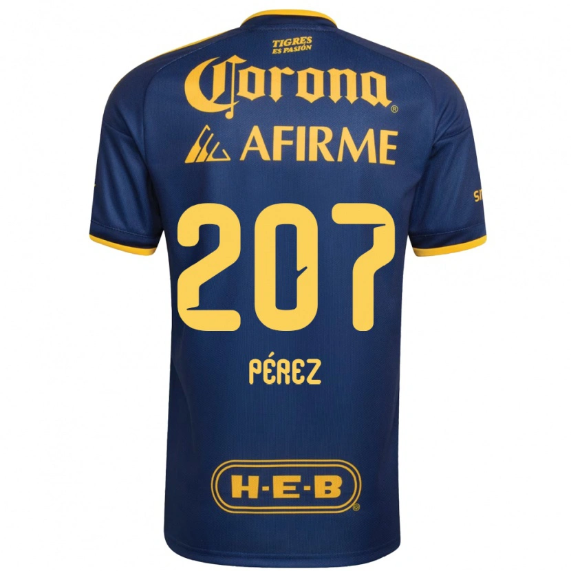 Danxen Mulher Camisola Samuel Pérez #207 Azul Real Amarelo Alternativa 2026/27 Camisa Brasil