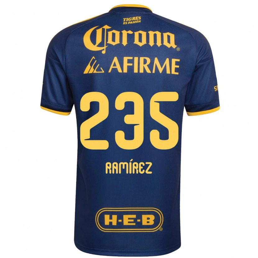Danxen Mulher Camisola Gabriel Ramírez #235 Azul Real Amarelo Alternativa 2026/27 Camisa Brasil
