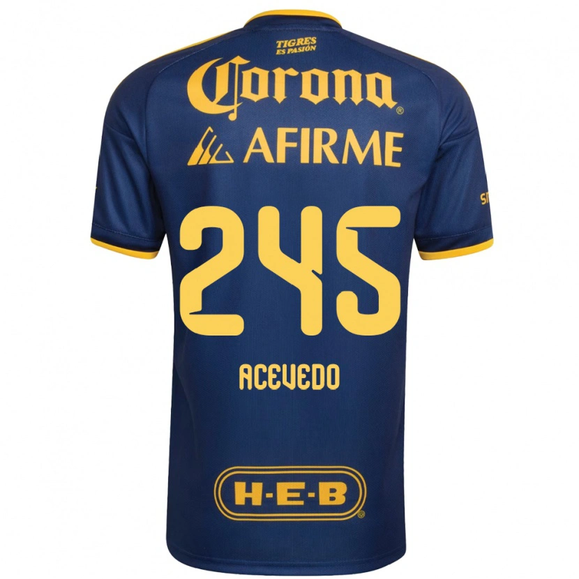 Danxen Mulher Camisola Kevin Acevedo #245 Azul Real Amarelo Alternativa 2026/27 Camisa Brasil