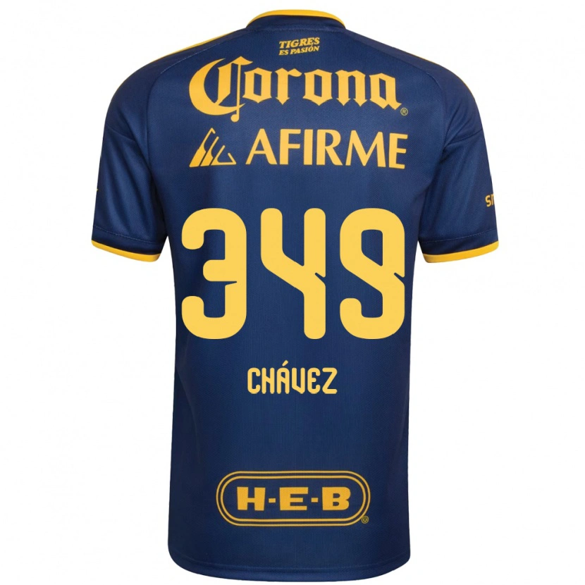 Danxen Mulher Camisola Jorge Chávez #349 Azul Real Amarelo Alternativa 2026/27 Camisa Brasil
