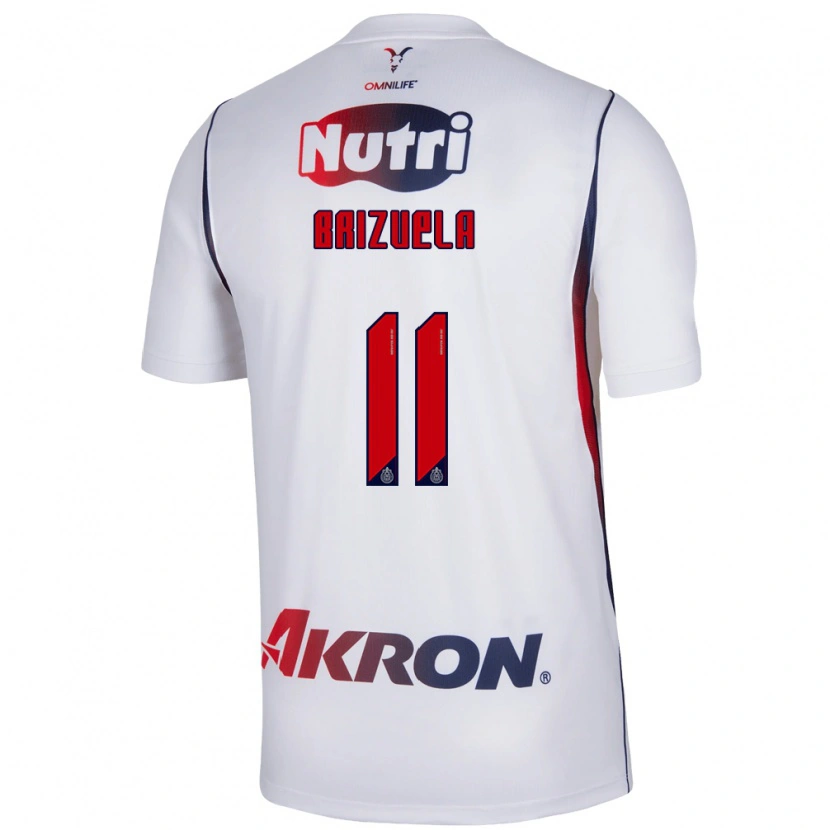 Danxen Mulher Camisola Isaác Brizuela #11 Branco Azul Marinho Vermelho Alternativa 2026/27 Camisa Brasil