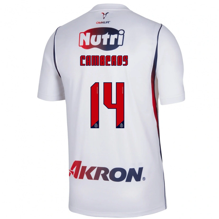Danxen Mulher Camisola Hugo Camberos #14 Branco Azul Marinho Vermelho Alternativa 2026/27 Camisa Brasil