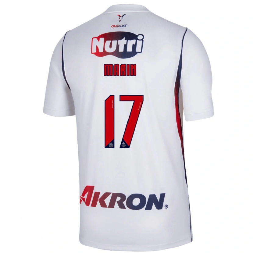 Danxen Mulher Camisola Ricardo Marín #17 Branco Azul Marinho Vermelho Alternativa 2026/27 Camisa Brasil