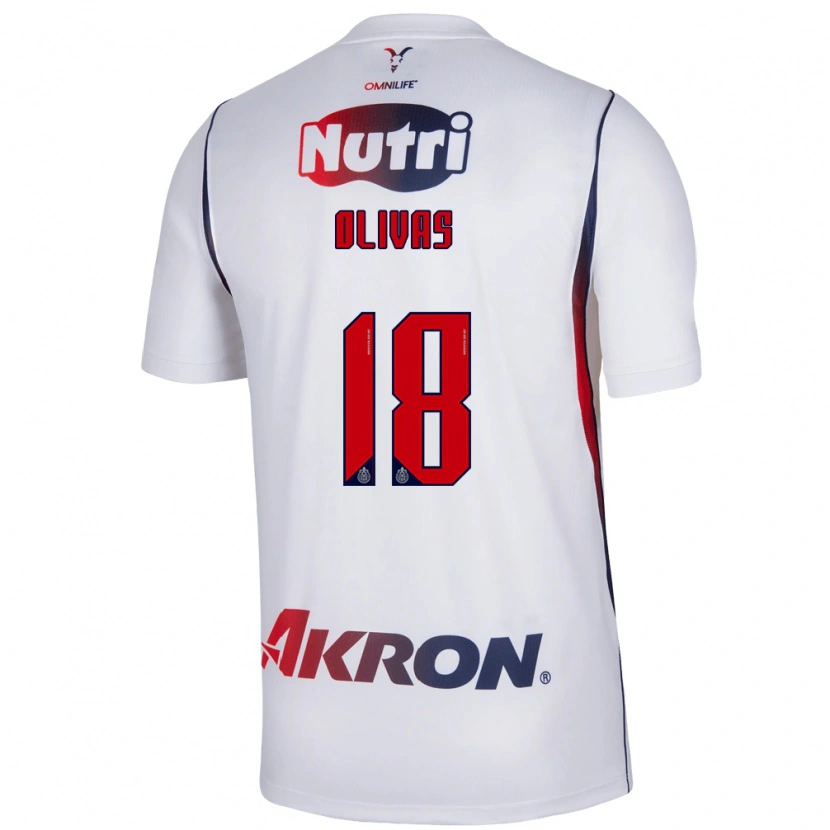 Danxen Mulher Camisola Luis Olivas #18 Branco Azul Marinho Vermelho Alternativa 2026/27 Camisa Brasil