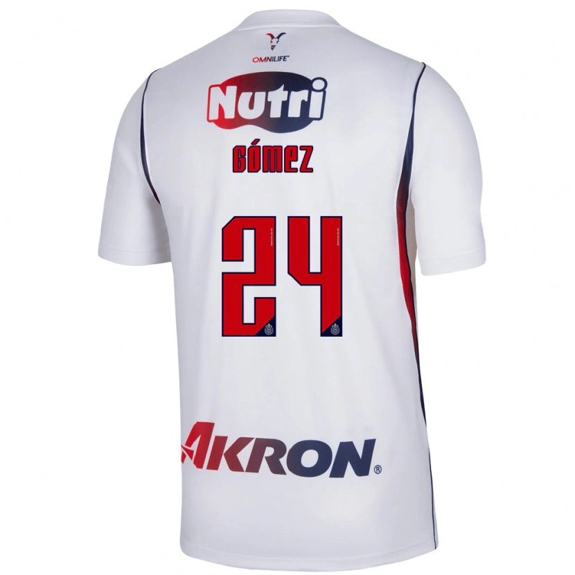 Danxen Mulher Camisola Miguel Gómez #24 Branco Azul Marinho Vermelho Alternativa 2026/27 Camisa Brasil