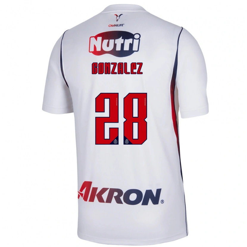 Danxen Mulher Camisola Fernando González #28 Branco Azul Marinho Vermelho Alternativa 2026/27 Camisa Brasil