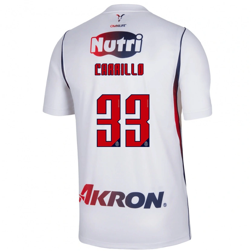 Danxen Mulher Camisola Jordán Carrillo #33 Branco Azul Marinho Vermelho Alternativa 2026/27 Camisa Brasil