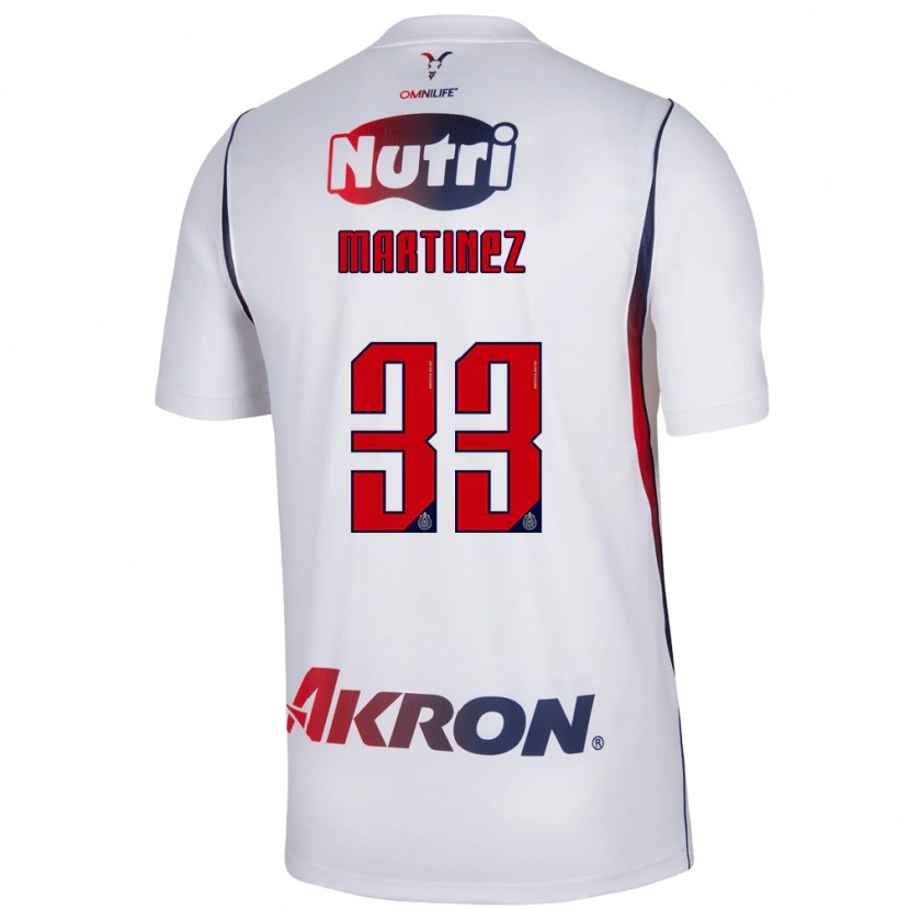 Danxen Mulher Camisola Raúl Martínez #33 Branco Azul Marinho Vermelho Alternativa 2026/27 Camisa Brasil