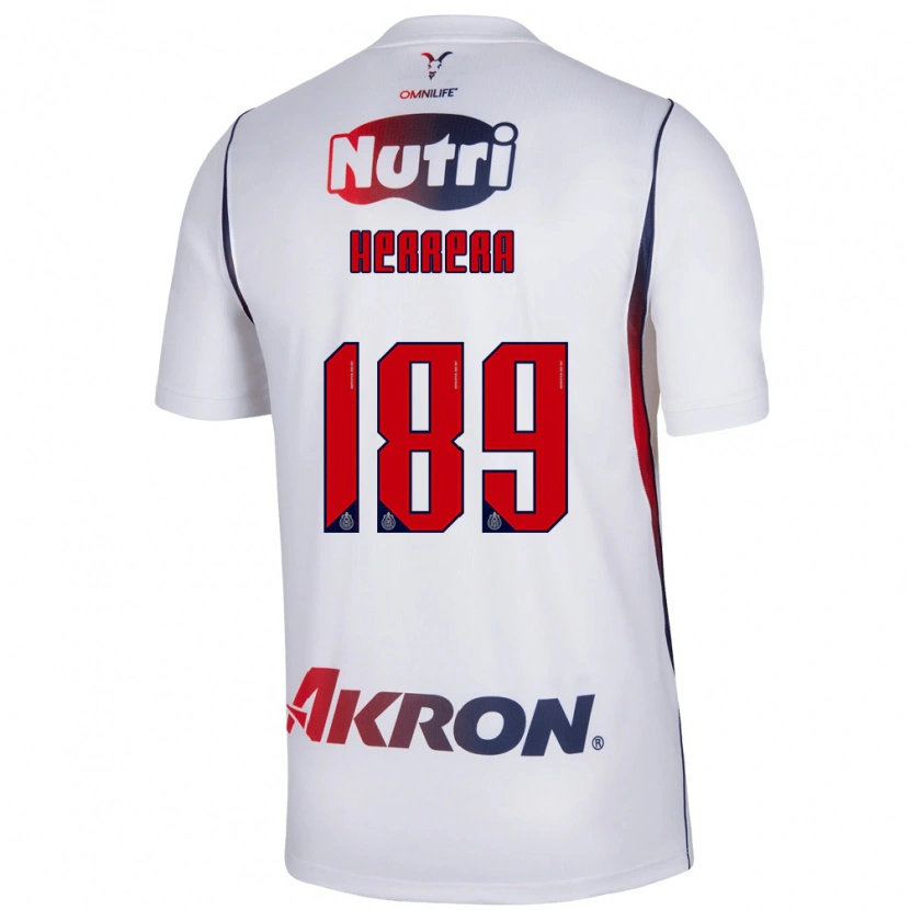 Danxen Mulher Camisola Antonio Herrera #189 Branco Azul Marinho Vermelho Alternativa 2026/27 Camisa Brasil