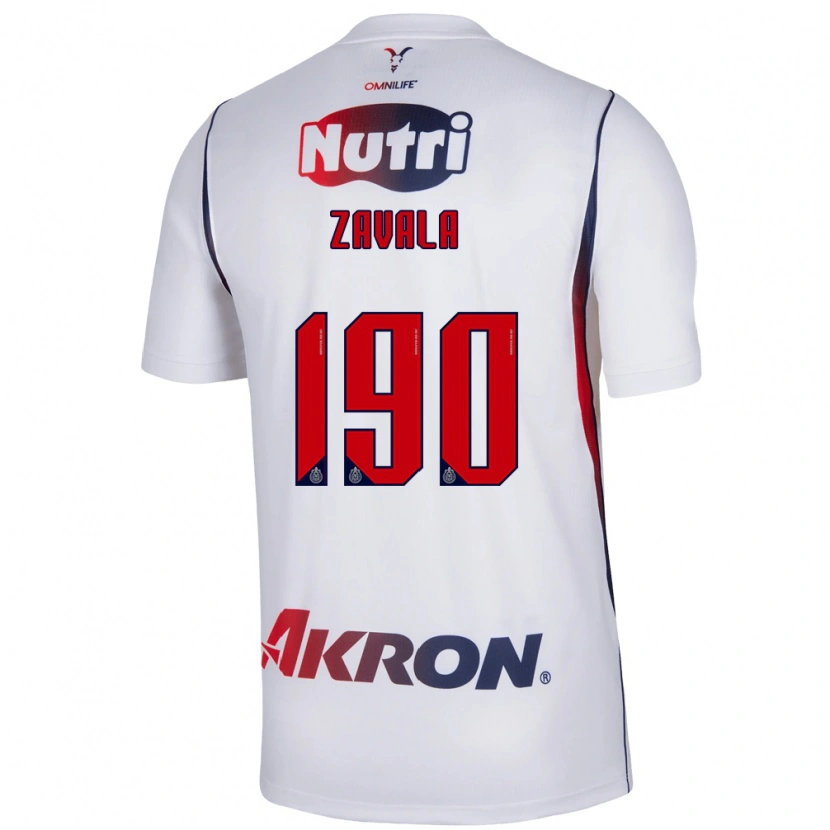 Danxen Mulher Camisola Juan Zavala #190 Branco Azul Marinho Vermelho Alternativa 2026/27 Camisa Brasil
