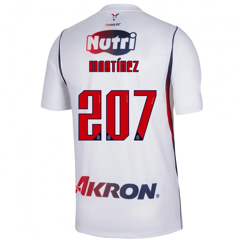 Danxen Mulher Camisola Raúl Martínez #207 Branco Azul Marinho Vermelho Alternativa 2026/27 Camisa Brasil