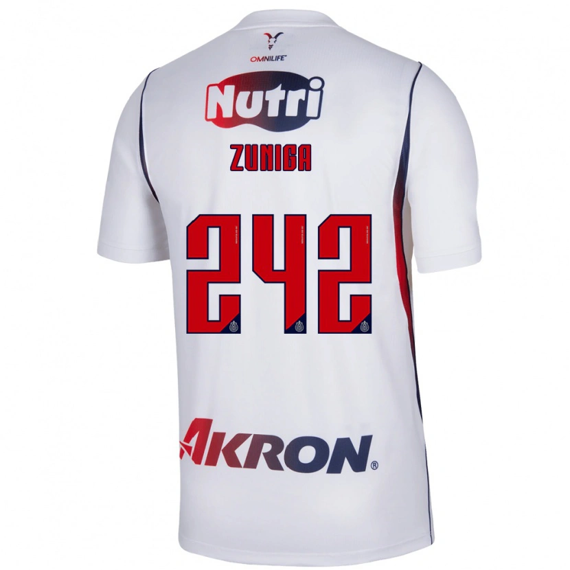 Danxen Mulher Camisola Landon Zuniga #242 Branco Azul Marinho Vermelho Alternativa 2026/27 Camisa Brasil