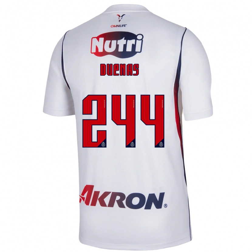 Danxen Mulher Camisola Omar Dueñas #244 Branco Azul Marinho Vermelho Alternativa 2026/27 Camisa Brasil