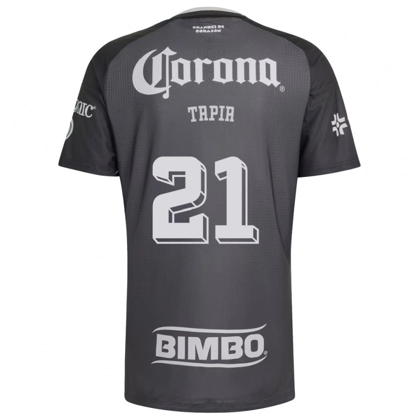 Danxen Mulher Camisola Fernando Tapia #21 Cinza Branco Preto Alternativa 2026/27 Camisa Brasil