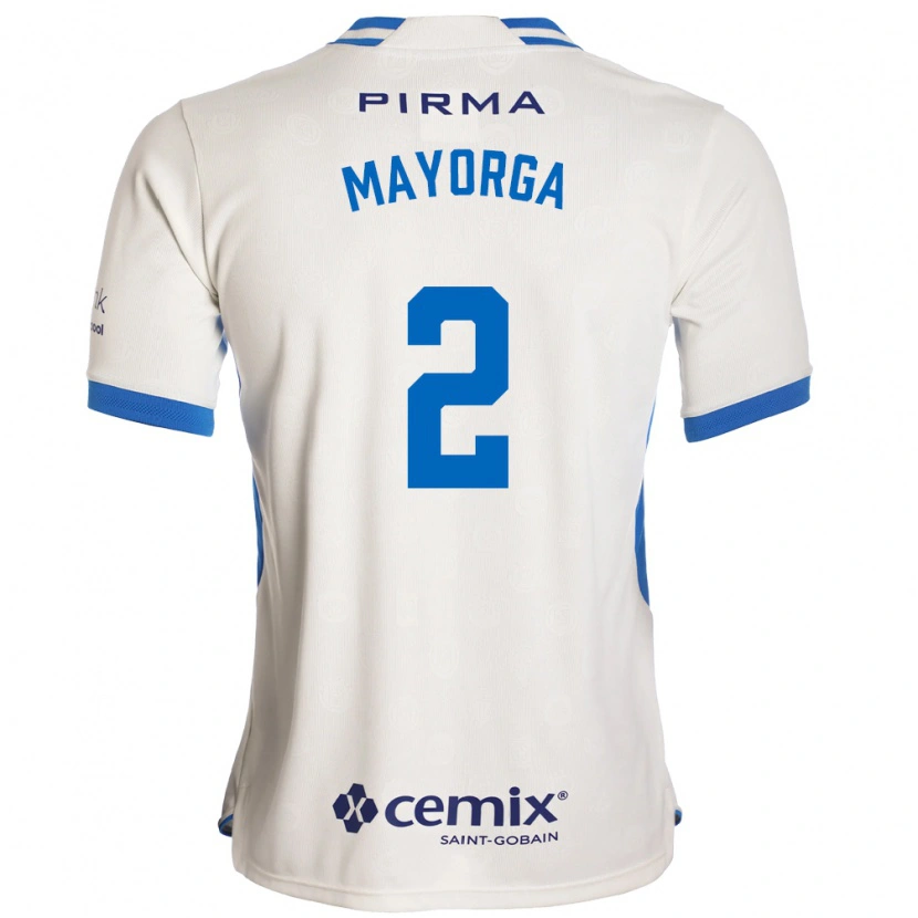 Danxen Mulher Camisola Alejandro Mayorga #2 Branco Azul Vermelho Alternativa 2026/27 Camisa Brasil