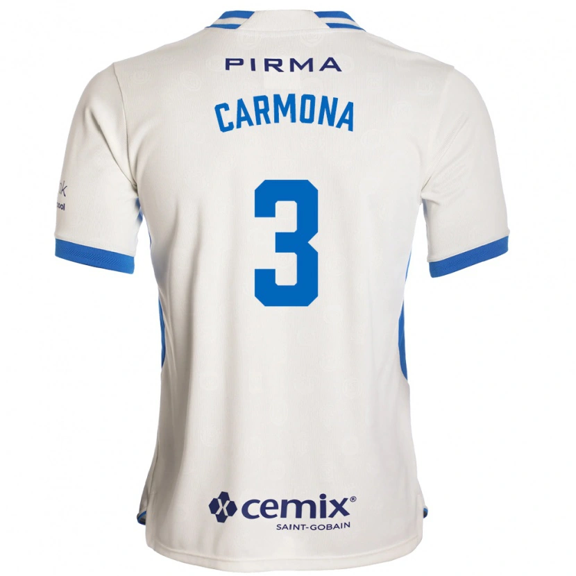 Danxen Mulher Camisola Edith Carmona #3 Branco Azul Vermelho Alternativa 2026/27 Camisa Brasil