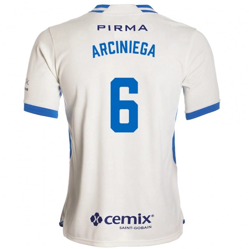 Danxen Mulher Camisola Mirelle Arciniega #6 Branco Azul Vermelho Alternativa 2026/27 Camisa Brasil