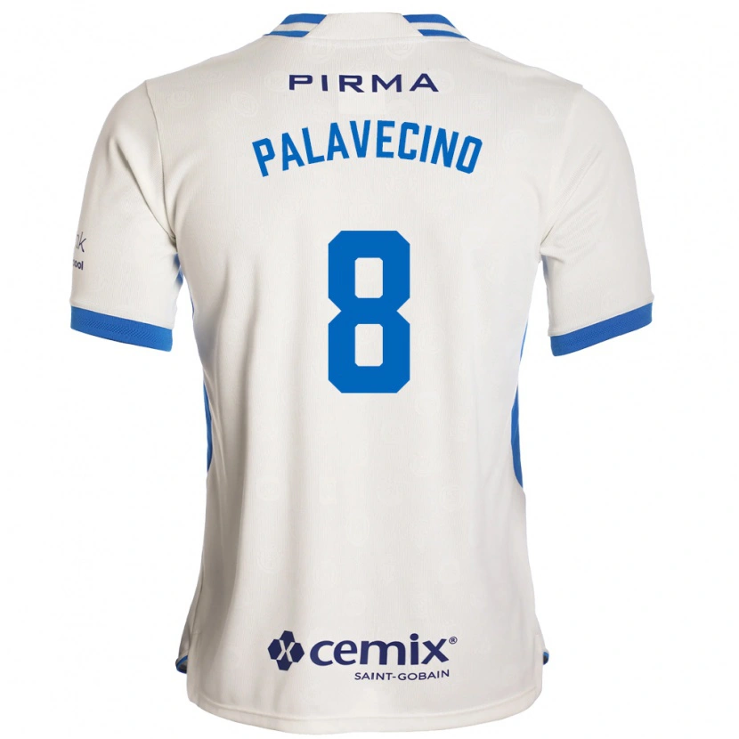 Danxen Mulher Camisola Agustín Palavecino #8 Branco Azul Vermelho Alternativa 2026/27 Camisa Brasil