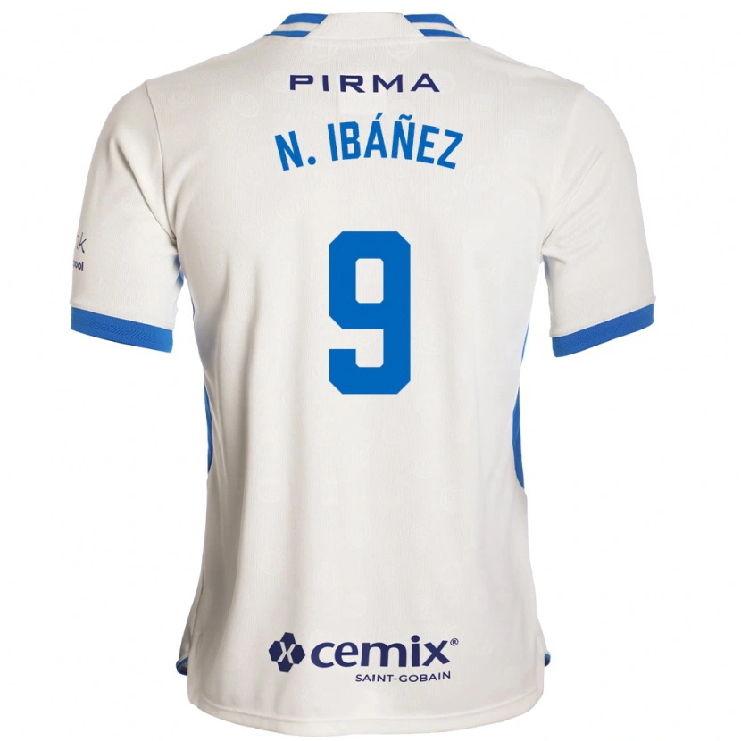 Danxen Mulher Camisola Nicolás Ibáñez #9 Branco Azul Vermelho Alternativa 2026/27 Camisa Brasil