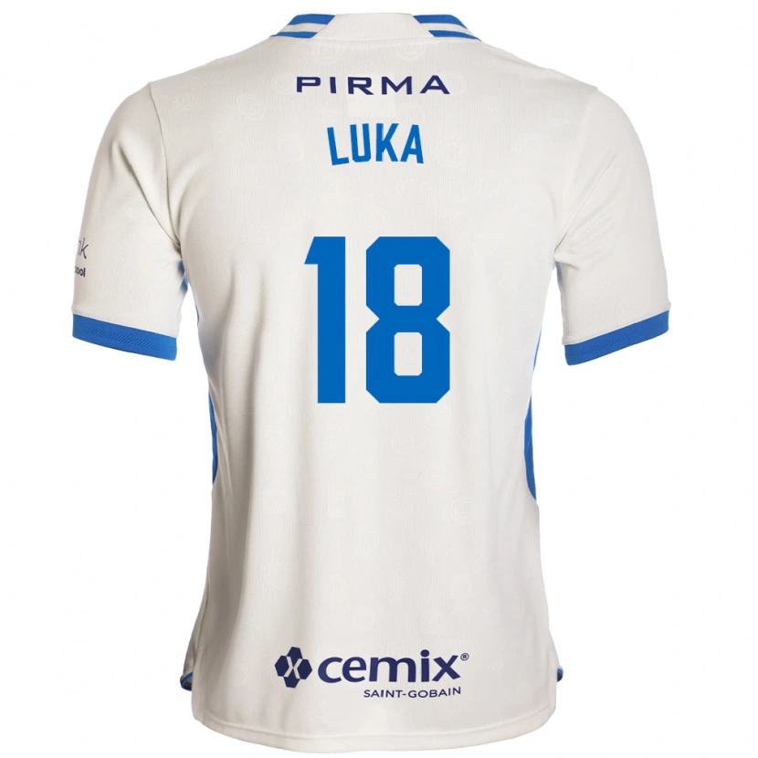 Danxen Mulher Camisola Luka Romero #18 Branco Azul Vermelho Alternativa 2026/27 Camisa Brasil