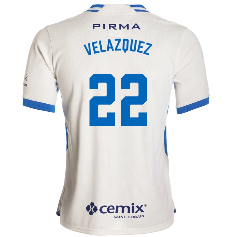 Danxen Mulher Camisola Hireri Velazquez #22 Branco Azul Vermelho Alternativa 2026/27 Camisa Brasil