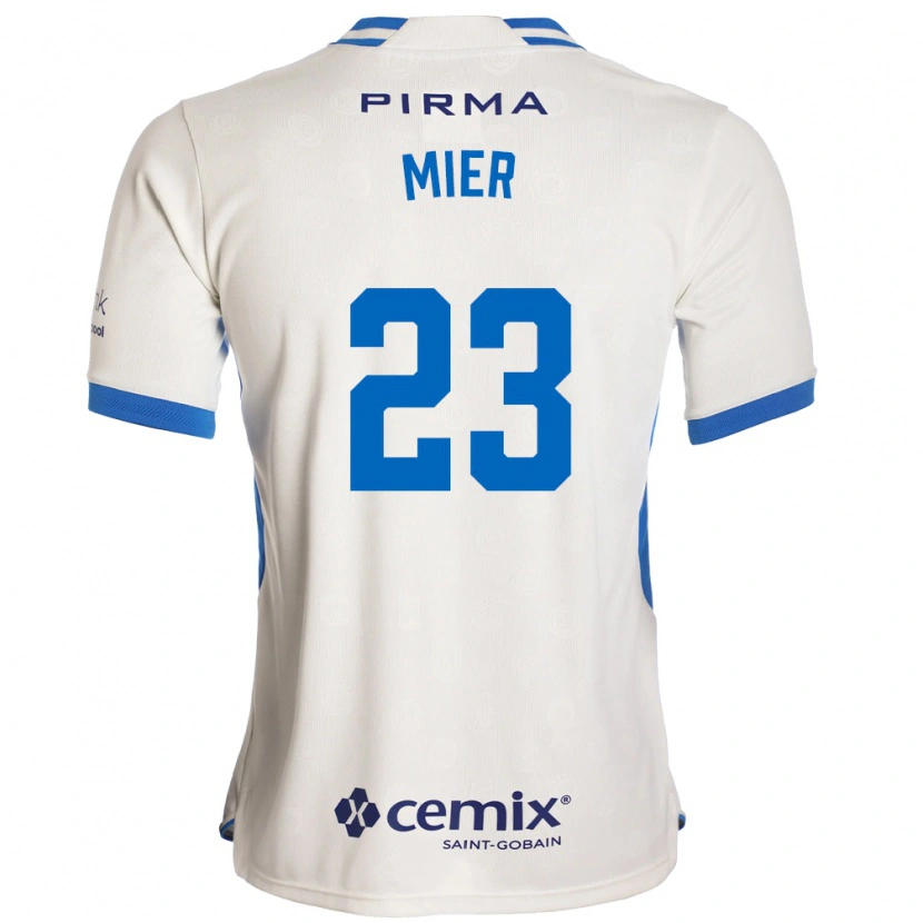 Danxen Mulher Camisola Kevin Mier #23 Branco Azul Vermelho Alternativa 2026/27 Camisa Brasil