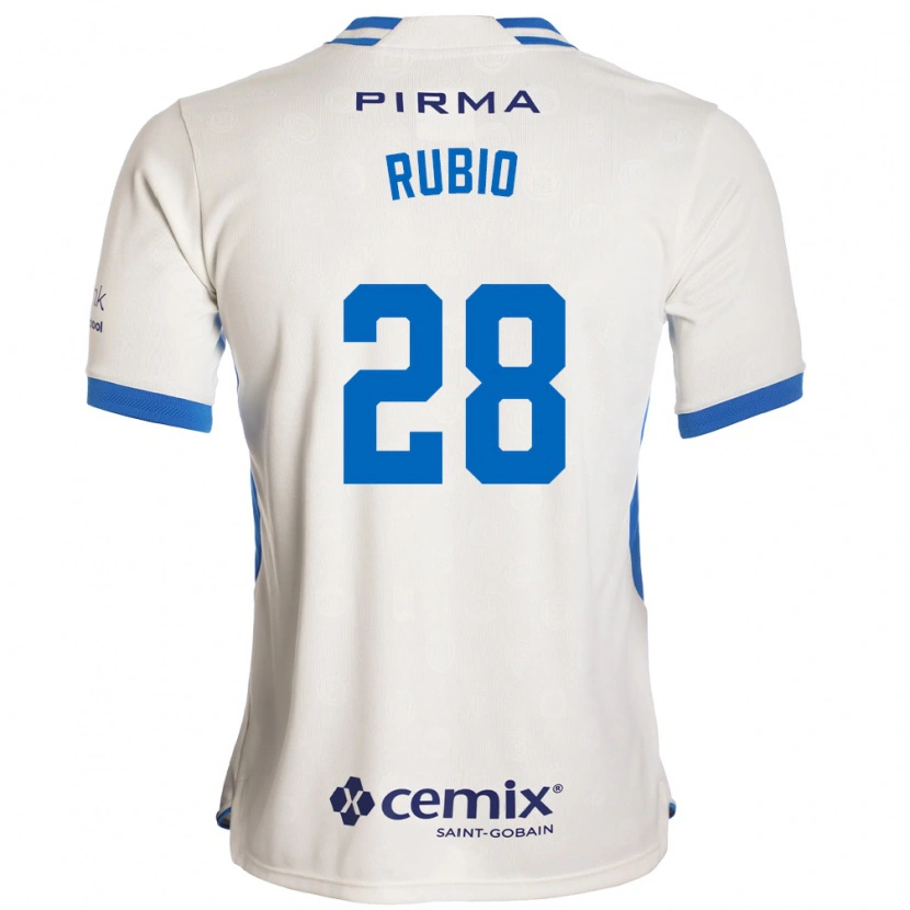 Danxen Mulher Camisola Raymundo Rubio #28 Branco Azul Vermelho Alternativa 2026/27 Camisa Brasil