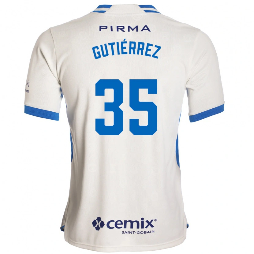 Danxen Mulher Camisola Luis Gutiérrez #35 Branco Azul Vermelho Alternativa 2026/27 Camisa Brasil