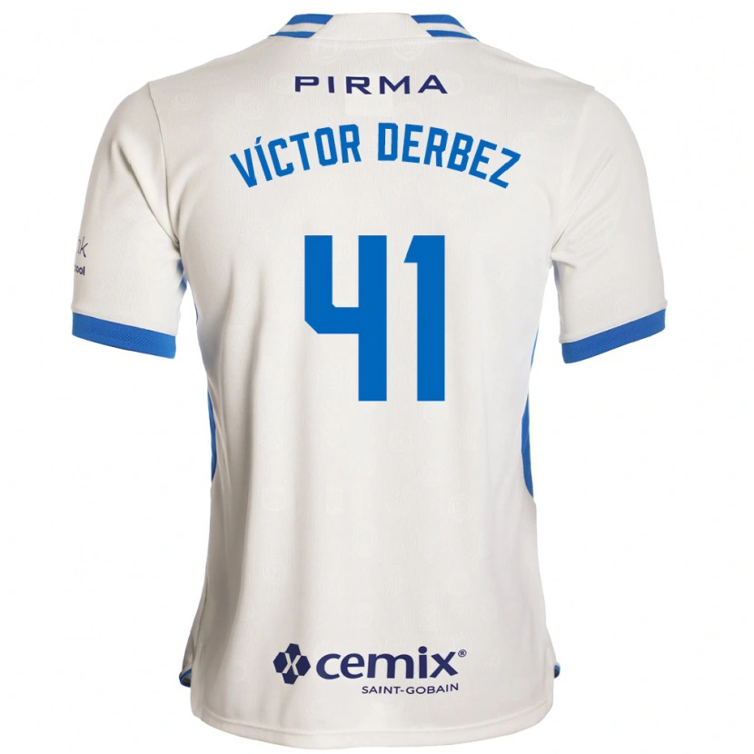 Danxen Mulher Camisola Louis Víctor Derbez #41 Branco Azul Vermelho Alternativa 2026/27 Camisa Brasil