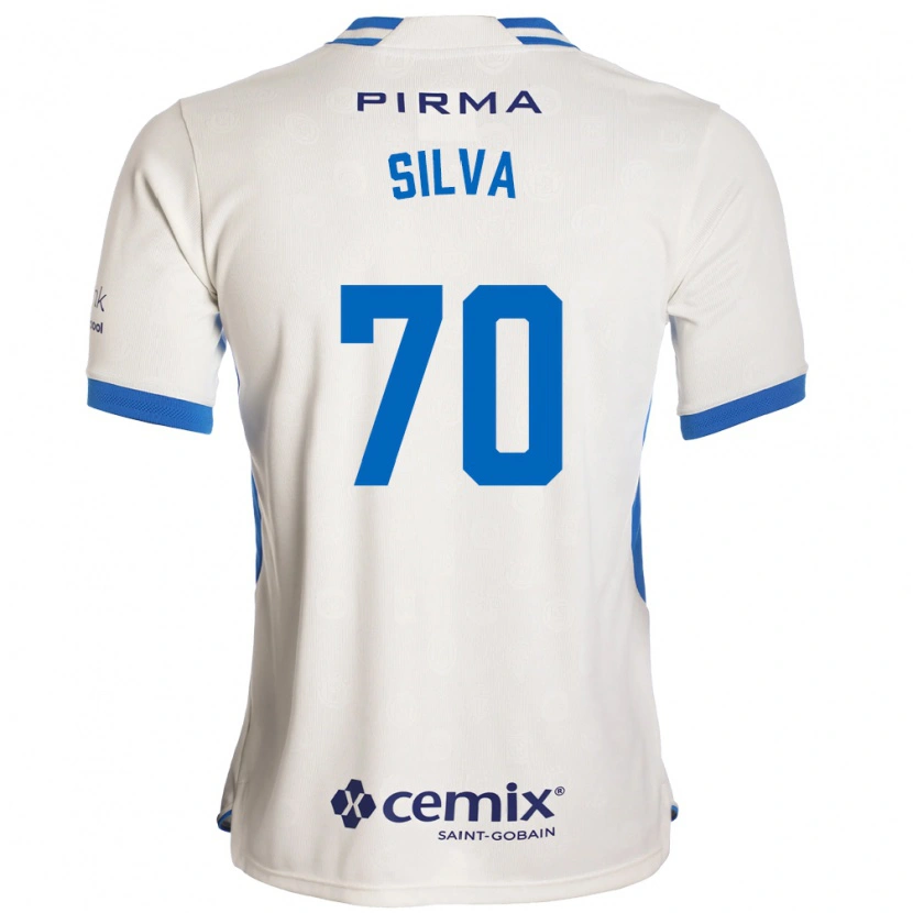 Danxen Mulher Camisola Iván Silva #70 Branco Azul Vermelho Alternativa 2026/27 Camisa Brasil