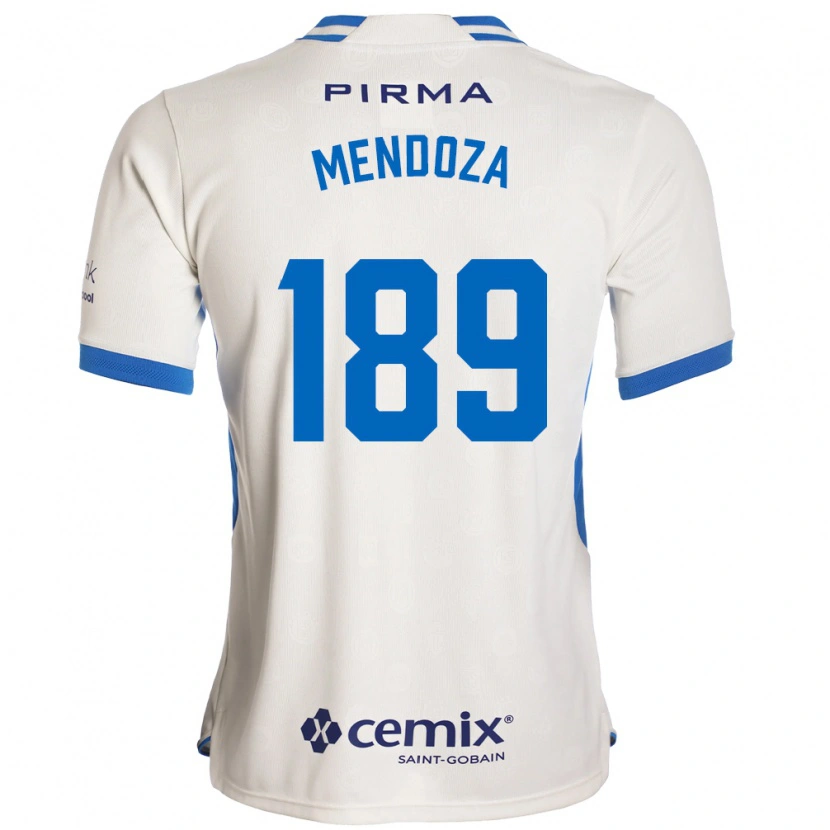 Danxen Mulher Camisola José Mendoza #189 Branco Azul Vermelho Alternativa 2026/27 Camisa Brasil