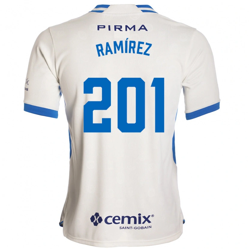 Danxen Mulher Camisola Orlando Ramírez #201 Branco Azul Vermelho Alternativa 2026/27 Camisa Brasil