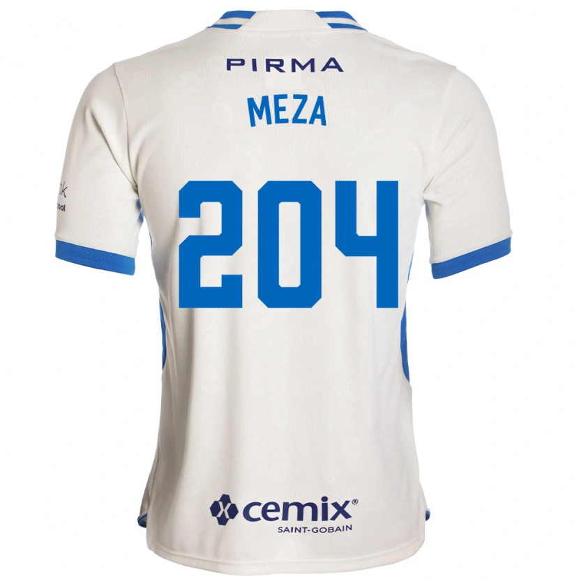 Danxen Mulher Camisola Jonathan Meza #204 Branco Azul Vermelho Alternativa 2026/27 Camisa Brasil