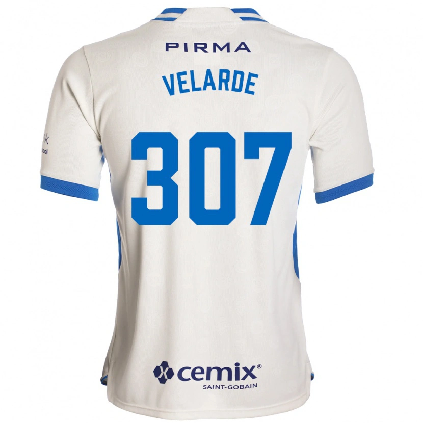 Danxen Mulher Camisola Juan Velarde #307 Branco Azul Vermelho Alternativa 2026/27 Camisa Brasil